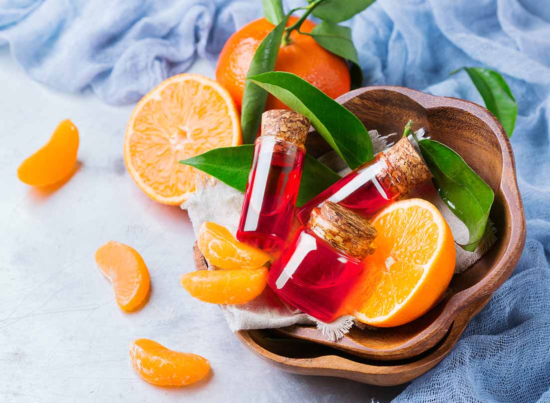 MCI Miritz Mandarinenöle und Früchte